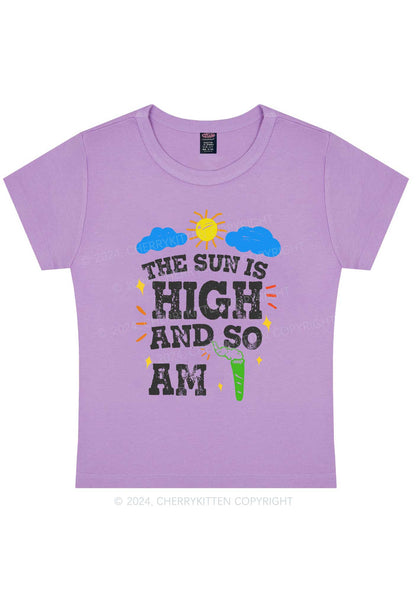 I Am High Y2K Baby Tee Cherrykitten