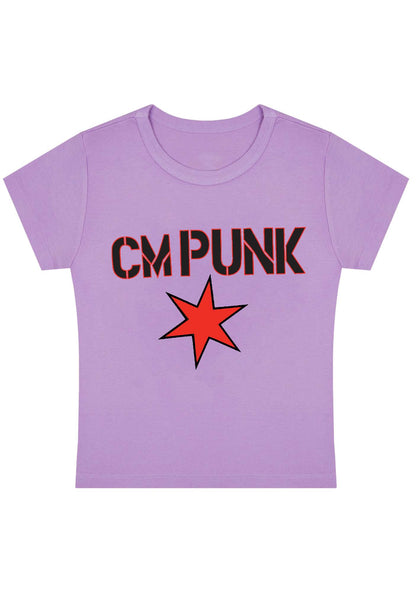 Curvy CM Punk Star Baby Tee