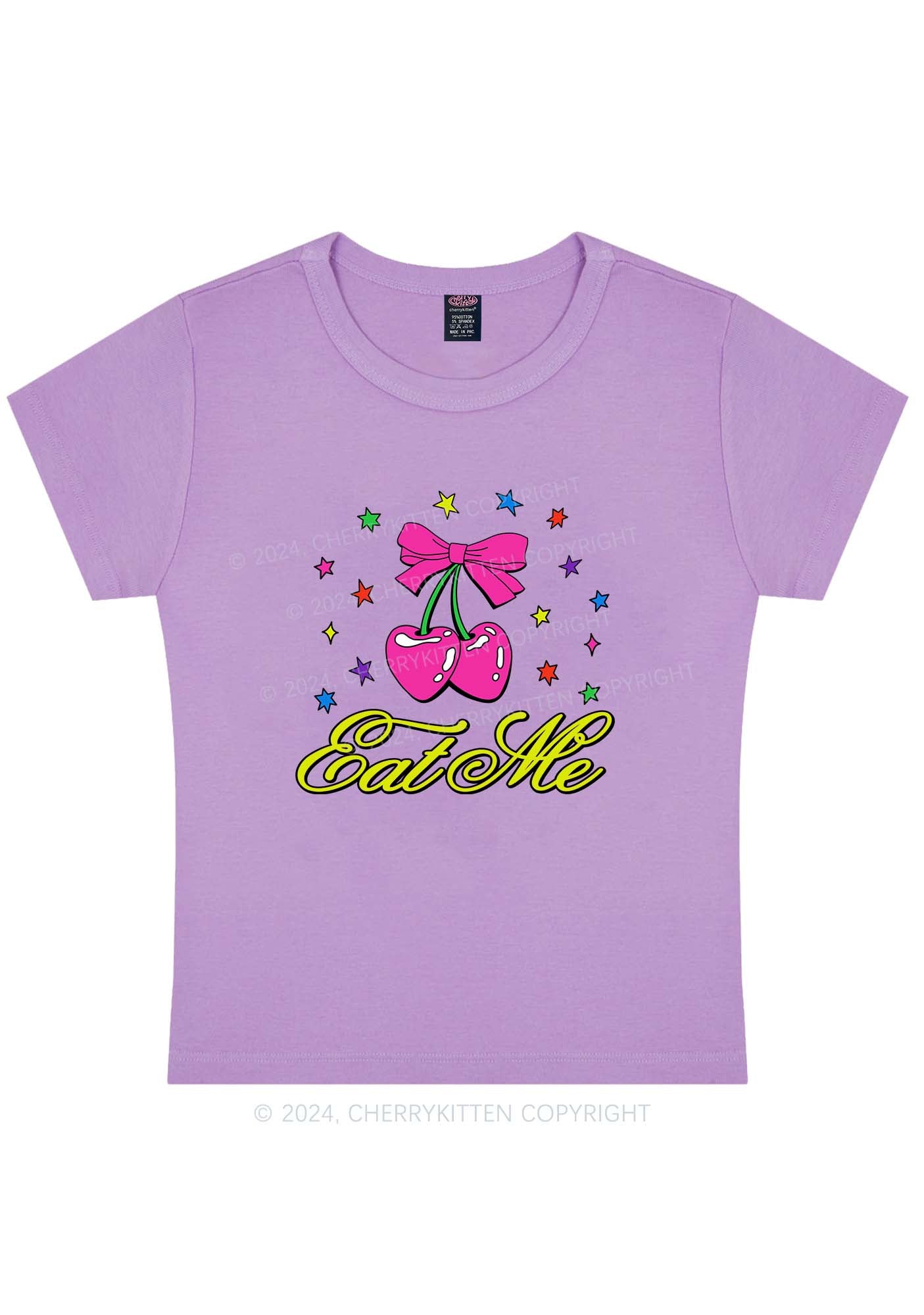 Eat Me Cherry Y2K Baby Tee Cherrykitten