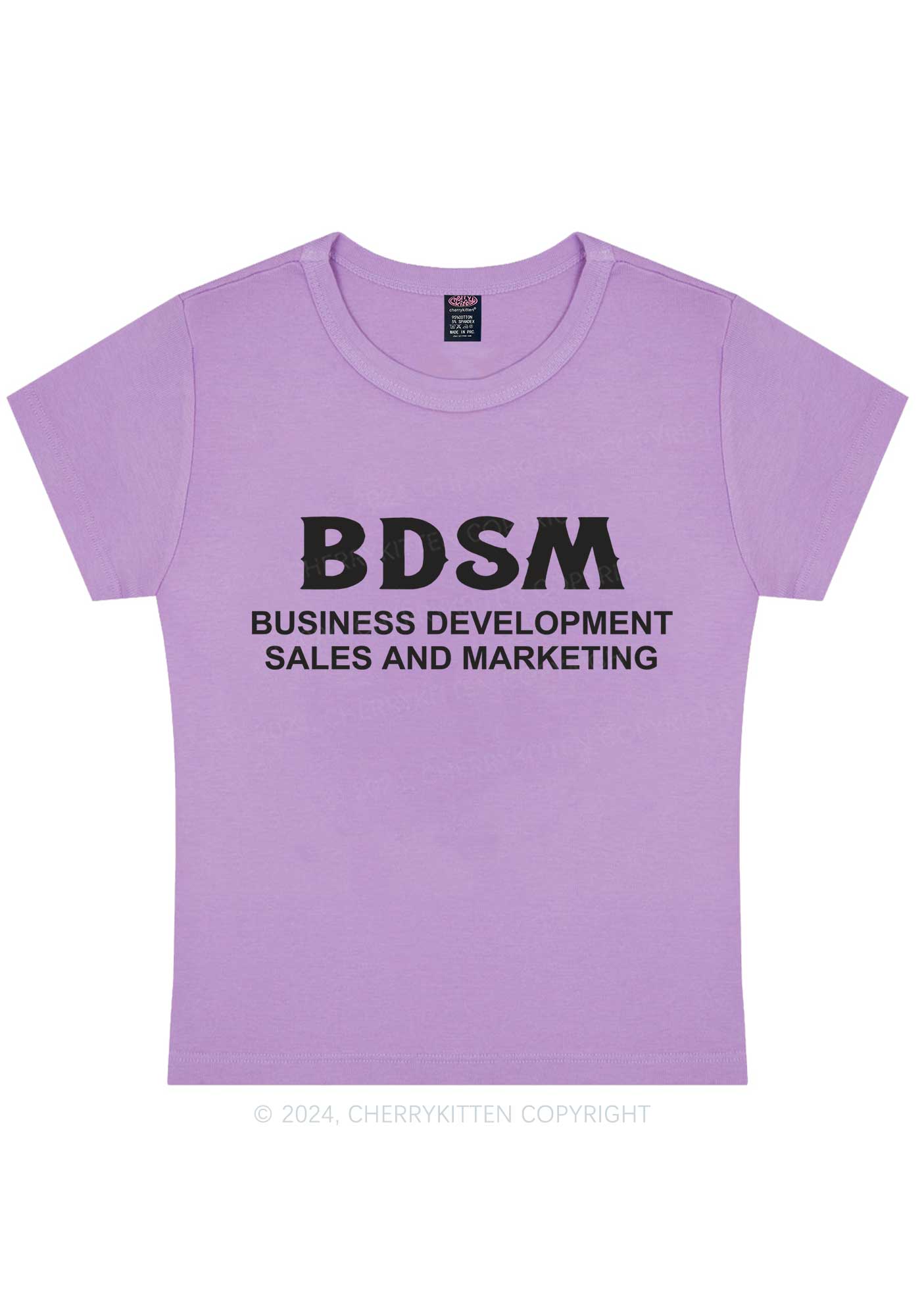 Business Development Y2K Baby Tee Cherrykitten