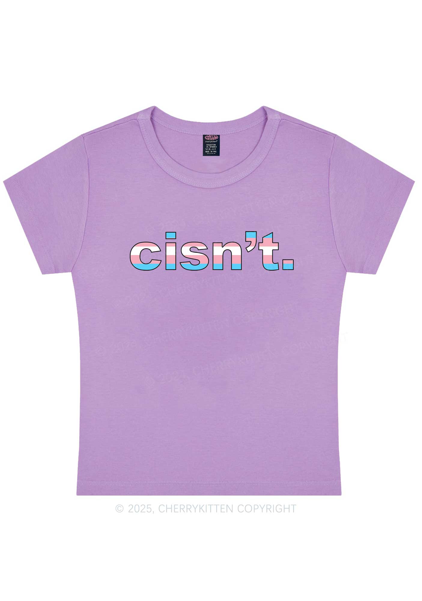 Cisn't Y2K Baby Tee Cherrykitten