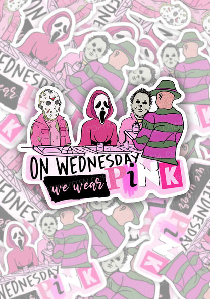 Halloween We Wear Pink 1Pc Y2K Sticker Cherrykitten