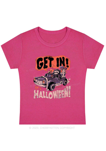 Get In It's Halloween Y2K Baby Tee Cherrykitten