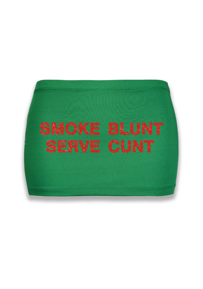 Smoke Blunt Y2K Mini Hip Skirt Cherrykitten