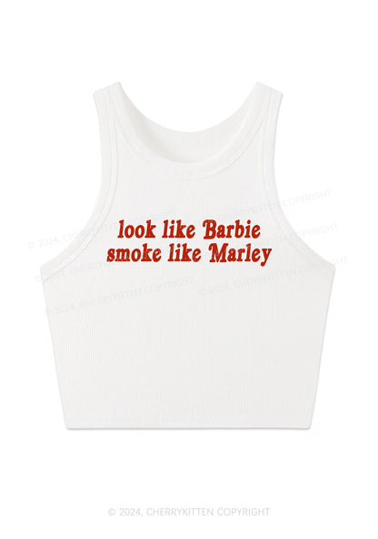 Smoke Like Marley Y2K Crop Tank Top Cherrykitten