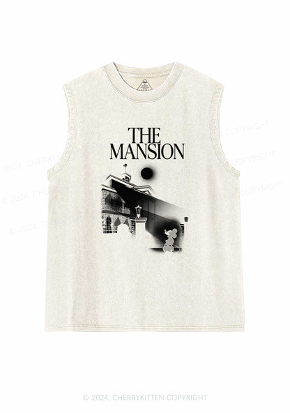 Halloween The Mansion Y2K Washed Tank Cherrykitten