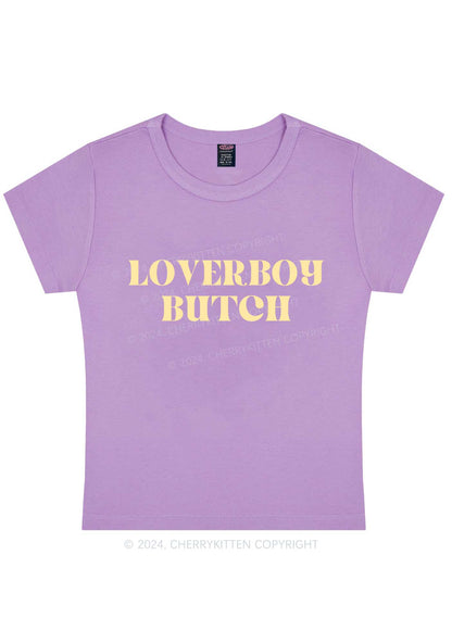 Curvy Loverboy Butch Y2K Baby Tee Cherrykitten