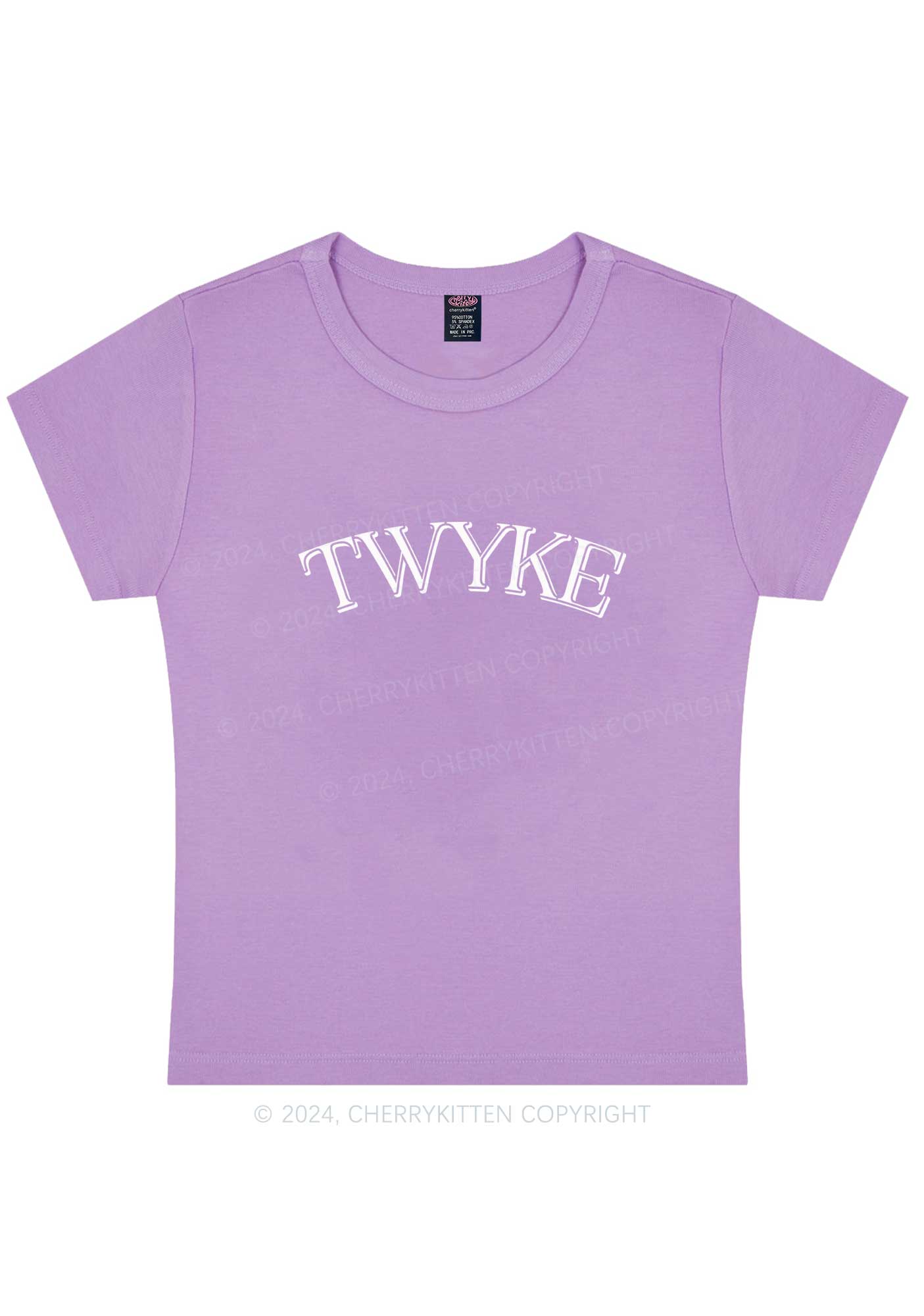 Curvy TWYKE Y2K Baby Tee Cherrykitten