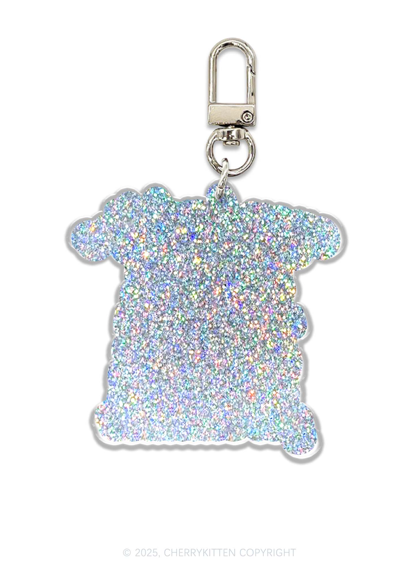 Baddies Got Saddies Cat 1Pc Y2K Glitter Keychain Cherrykitten