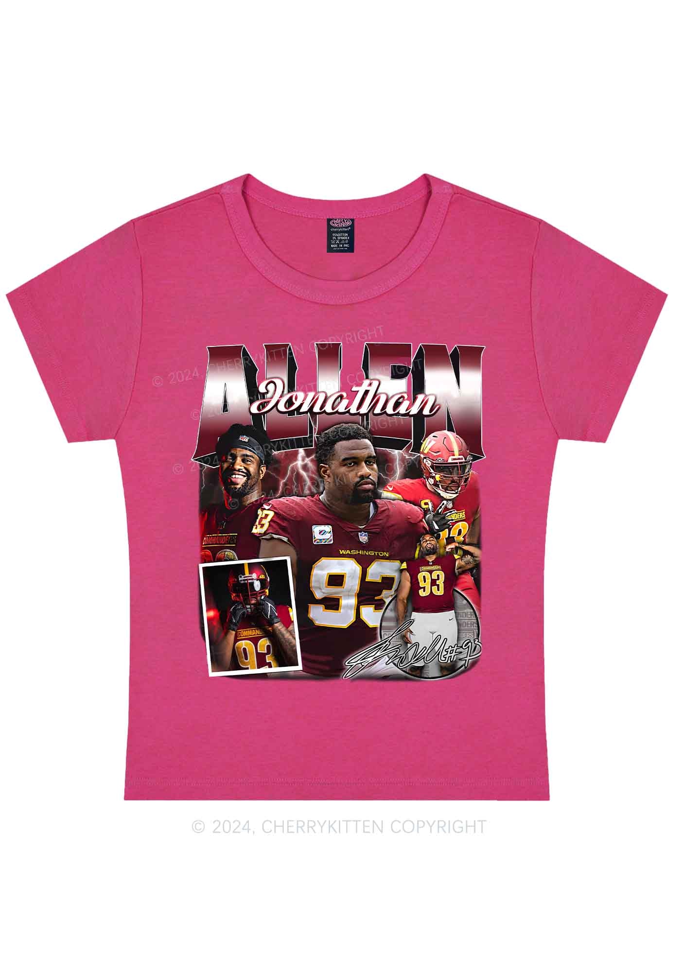 Red Allen Y2K Super Bowl Baby Tee Cherrykitten