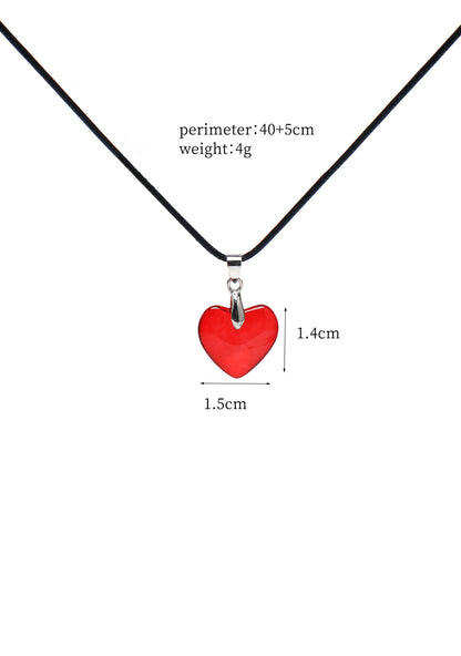 Red Heart Y2K Necklace Cherrykitten