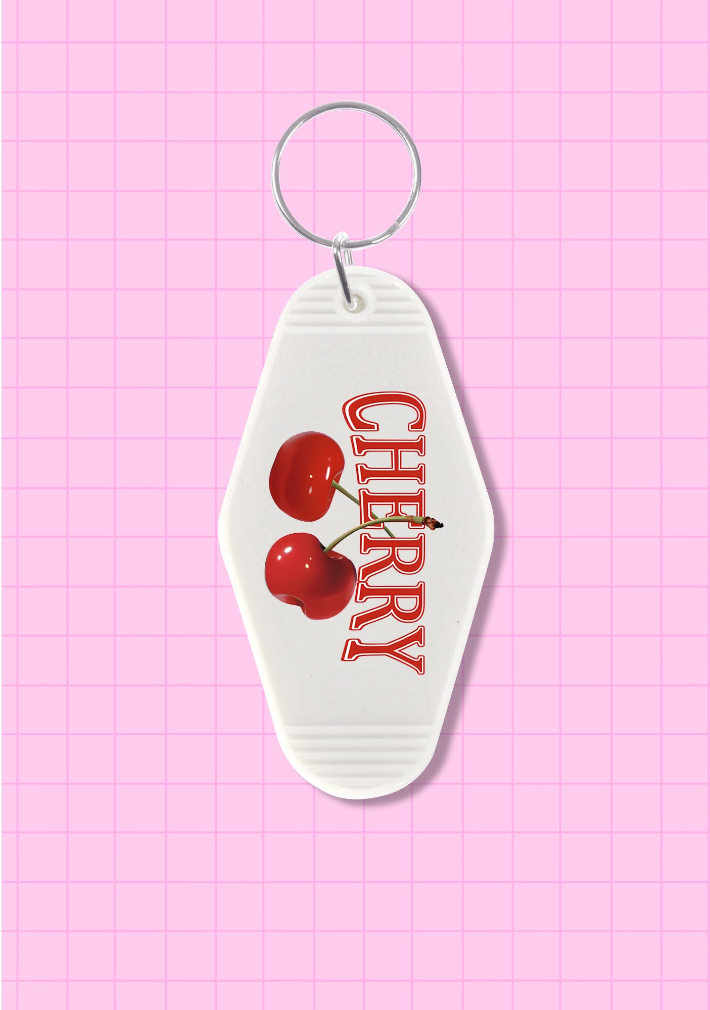 Red Cherry 1Pc Y2K Rhombus Keychain Cherrykitten