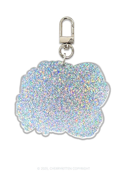 Halloween No You Hang Up 1Pc Y2K Glitter Keychain Cherrykitten