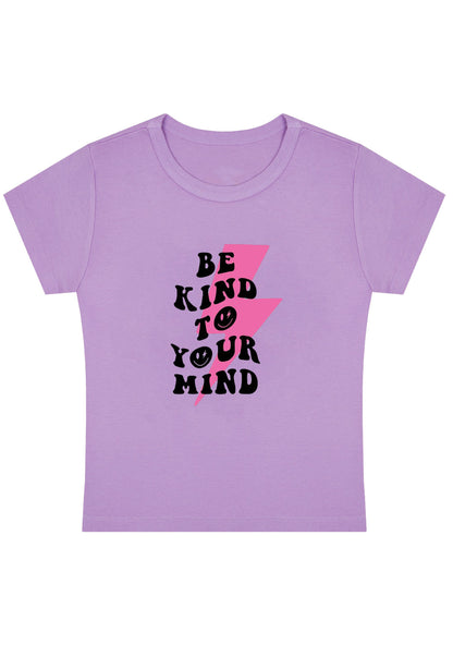 Curvy Be Kind To Your Mind Lightning Baby Tee