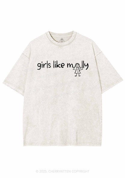 Girls Like Molly Y2K Washed Tee Cherrykitten