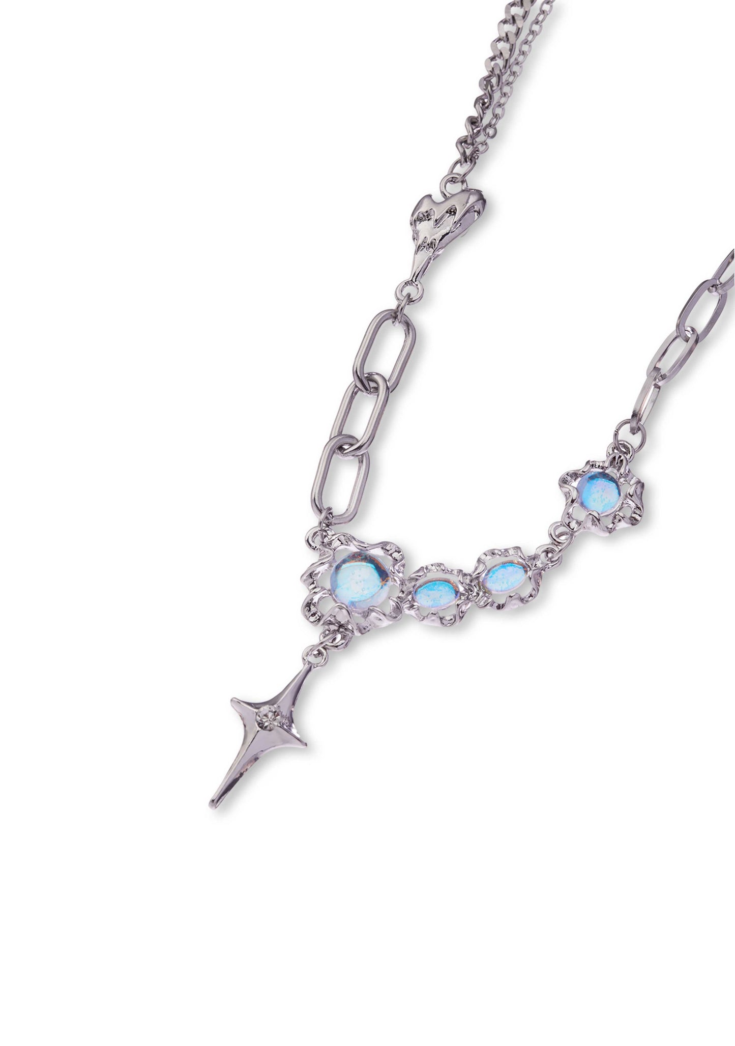 Star Moonstone Y2K Necklace Cherrykitten