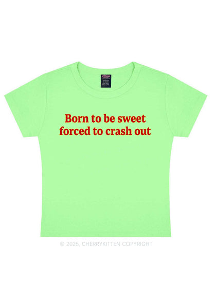 Born To Be Sweet Y2K Baby Tee Cherrykitten