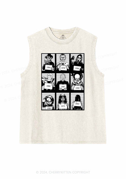 Halloween Spooky Roles Y2K Washed Tank Cherrykitten