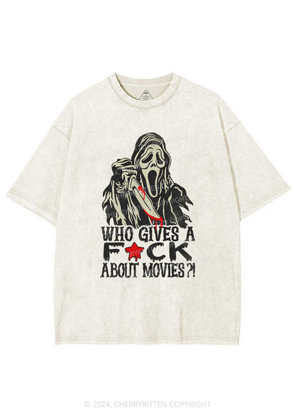 Halloween Fxxk Movies Y2K Washed Tee Cherrykitten