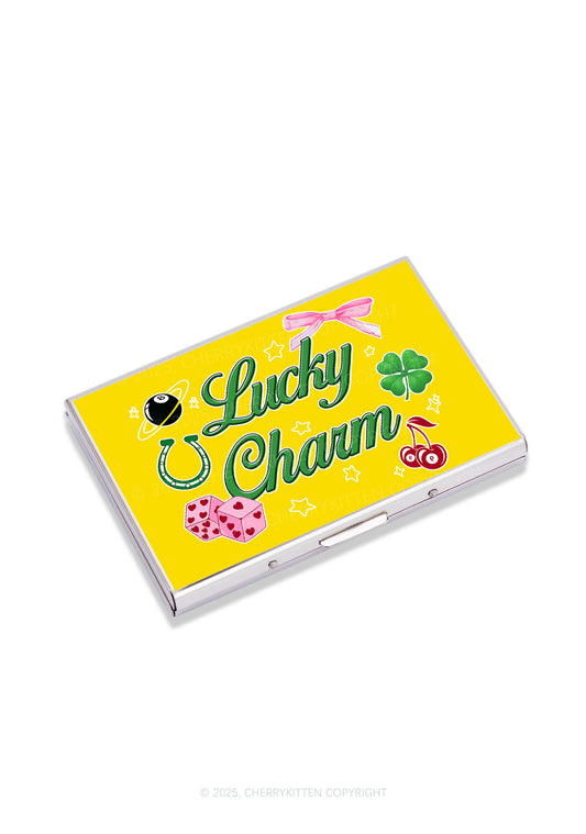 Lucky Charm St Patricks Y2K Mirror Cigarette Case Cherrykitten