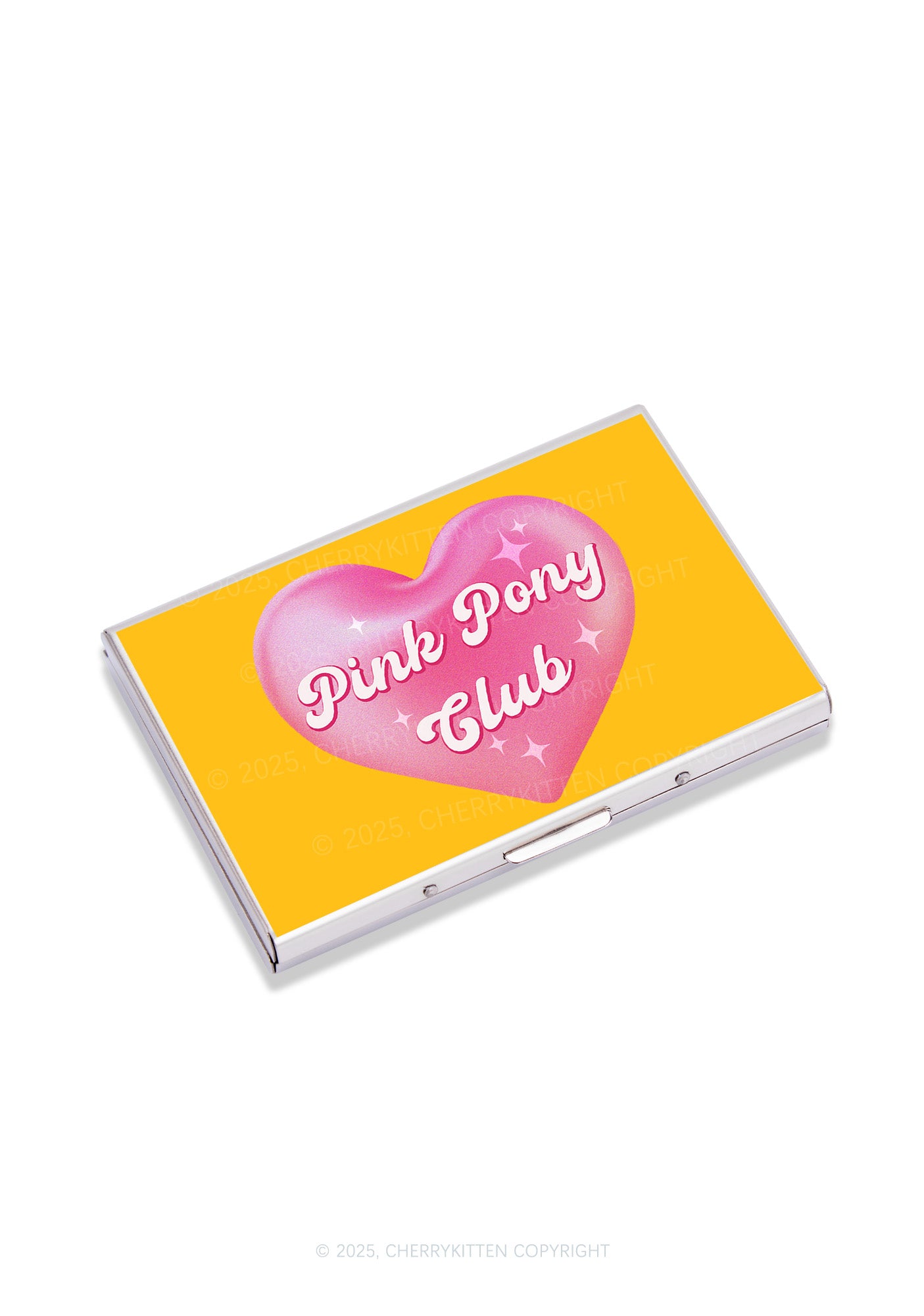 Pink Heart Pony Club Y2K Mirror Cigarette Case Cherrykitten