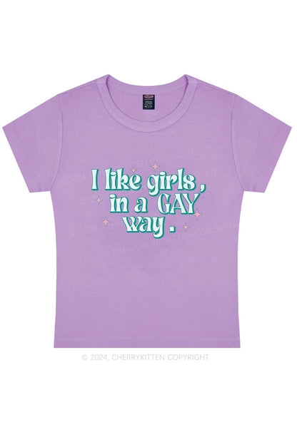 Like Girls In Gay Way Y2K Baby Tee Cherrykitten