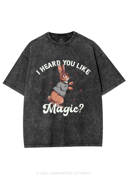 I Heard You Like Magic Y2K Washed Tee Cherrykitten