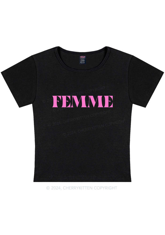 Femme Y2K Baby Tee Cherrykitten