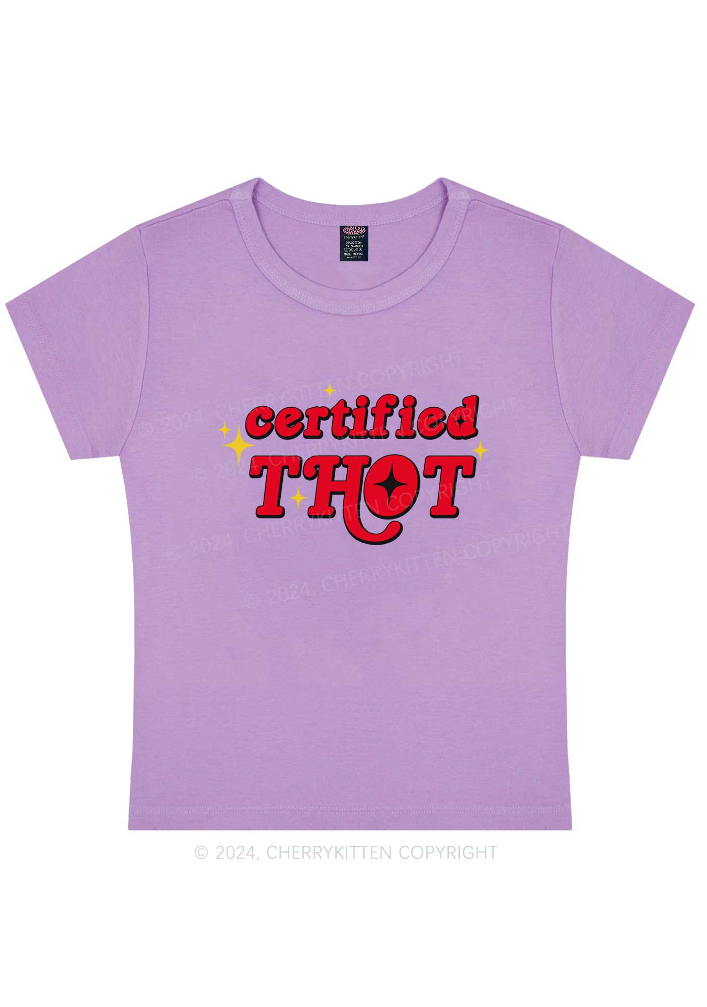 Certified Thxt Y2K Baby Tee Cherrykitten