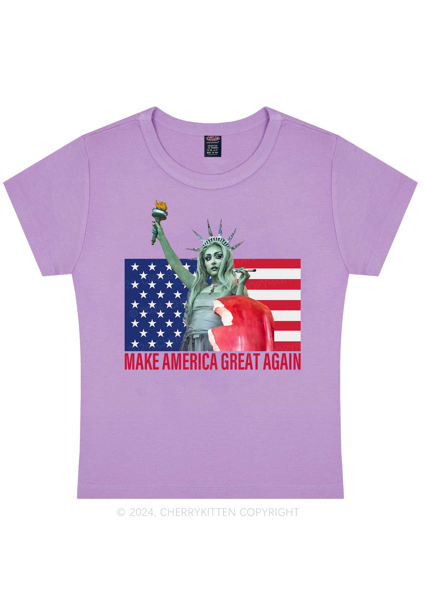 CR Make America Great Y2K Baby Tee Cherrykitten