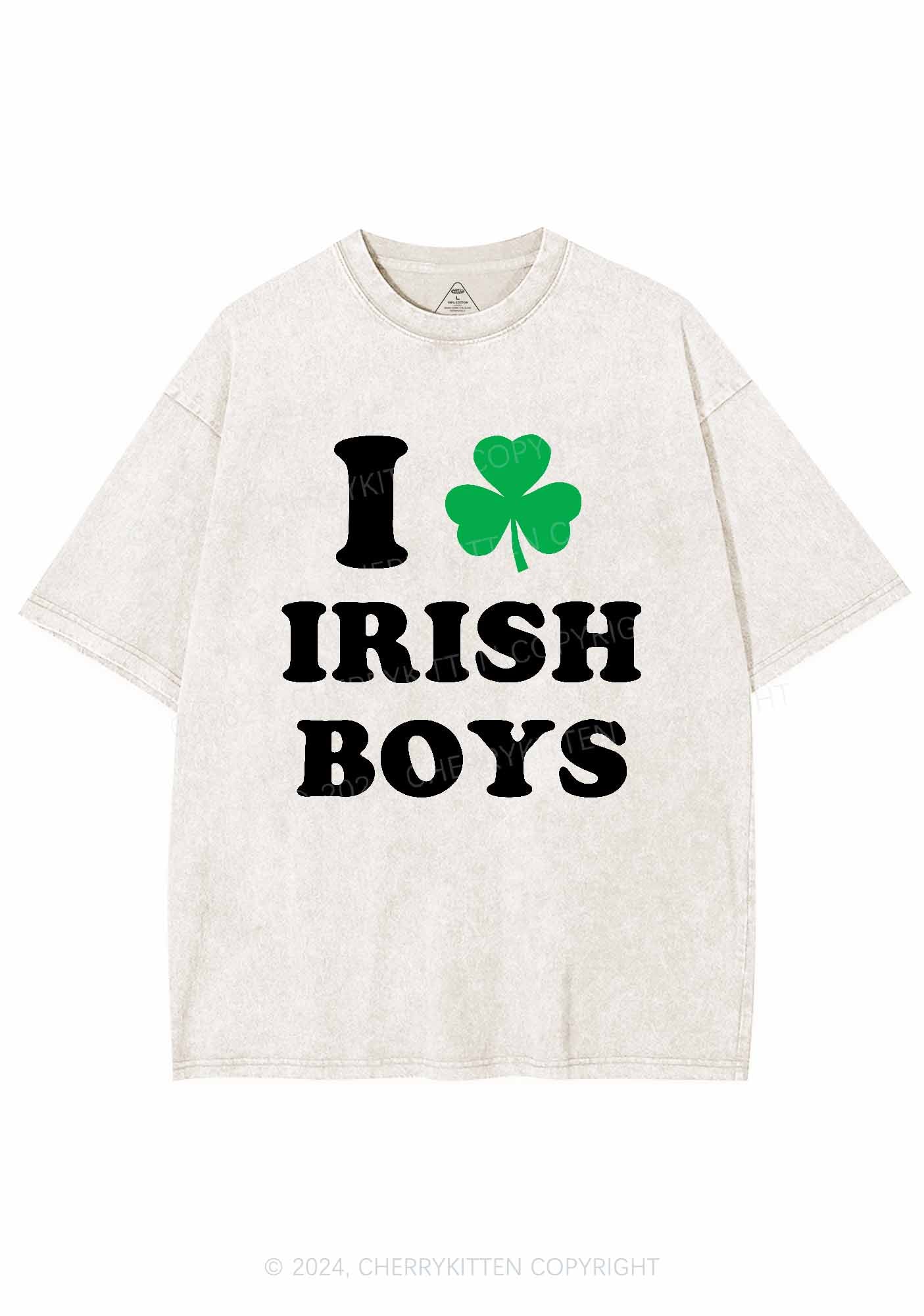 Irish Boys St Patricks Y2K Washed Tee Cherrykitten