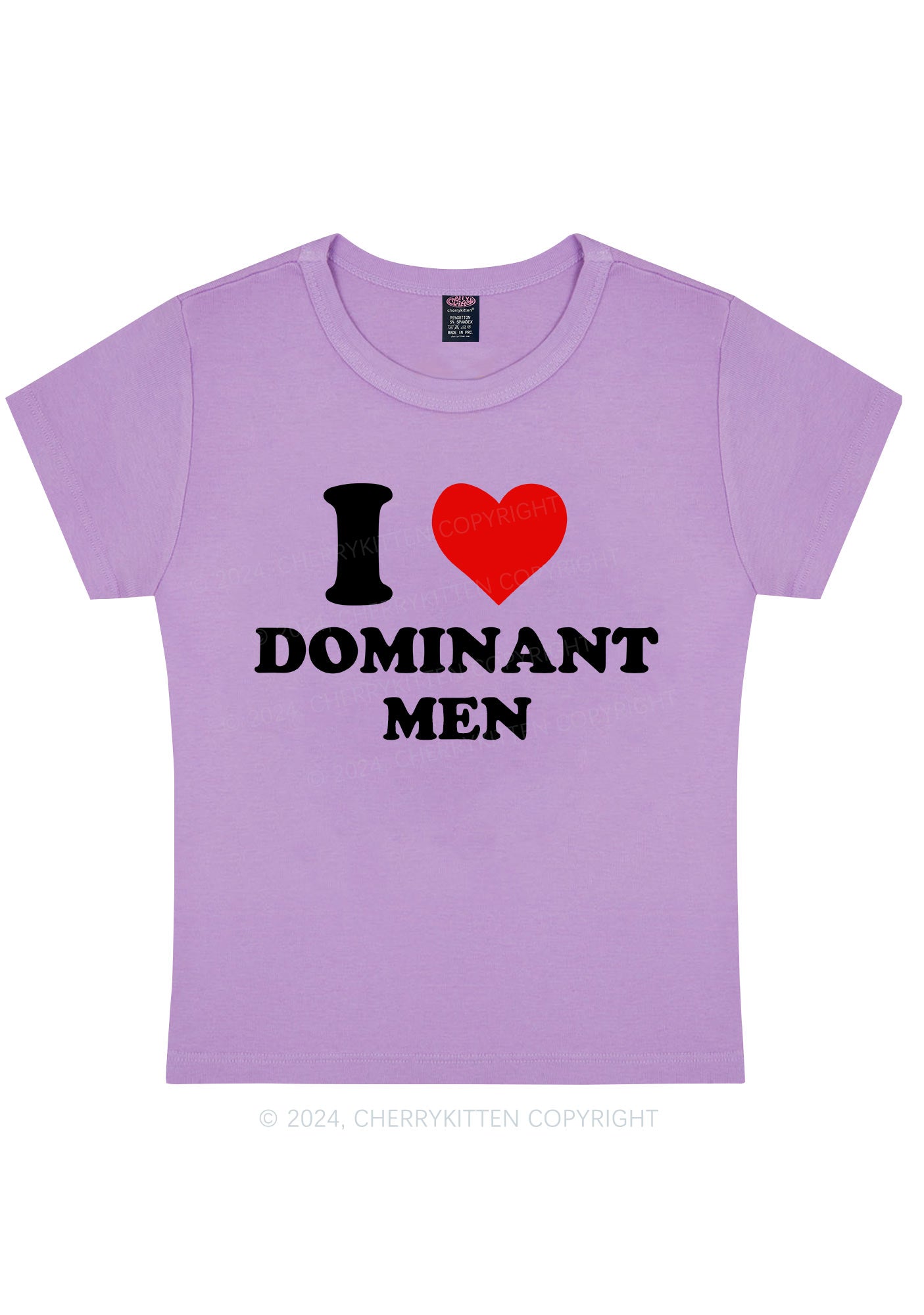 I Love D Men Y2K Baby Tee Cherrykitten