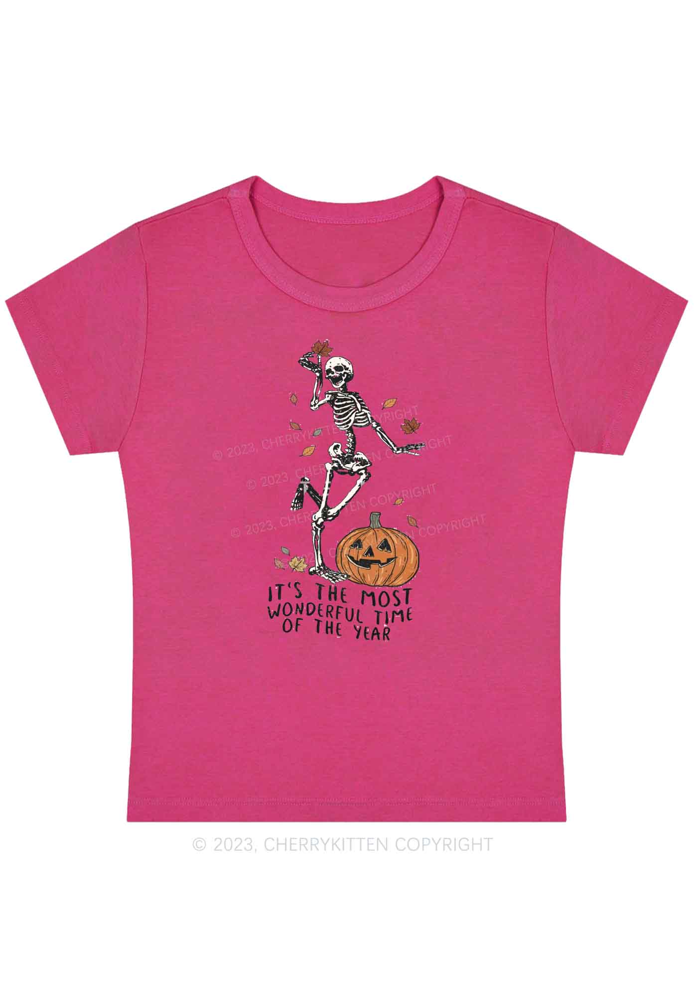 Wonderful Time Halloween Baby Tee Cherrykitten