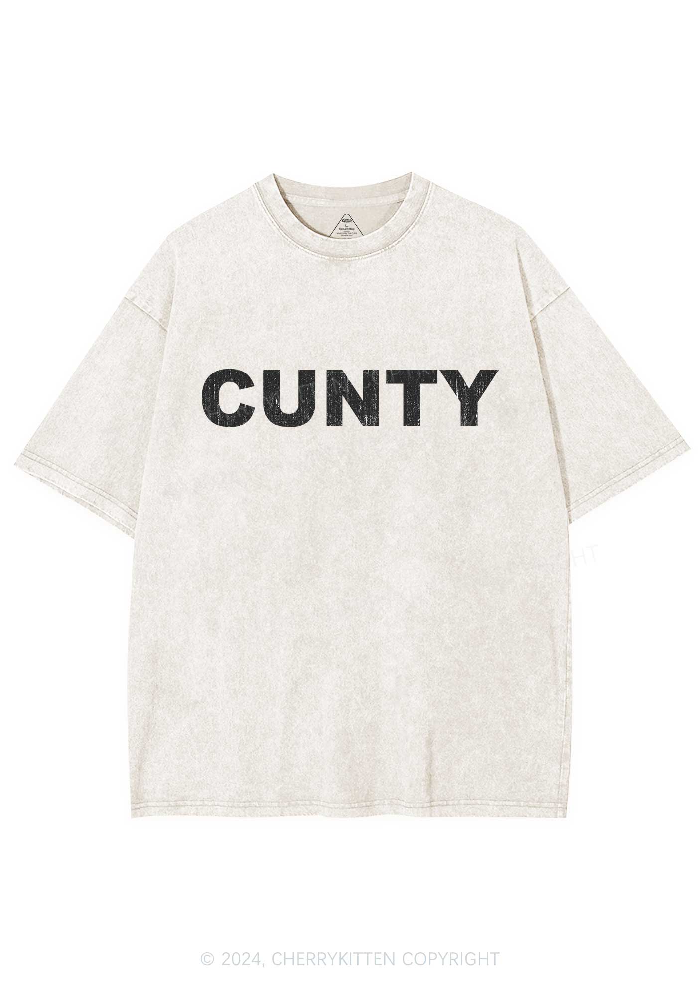 Cunty Y2K Washed Tee Cherrykitten