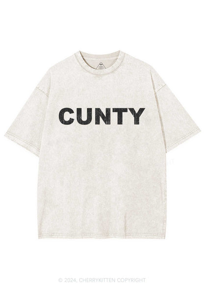 Cunty Y2K Washed Tee Cherrykitten