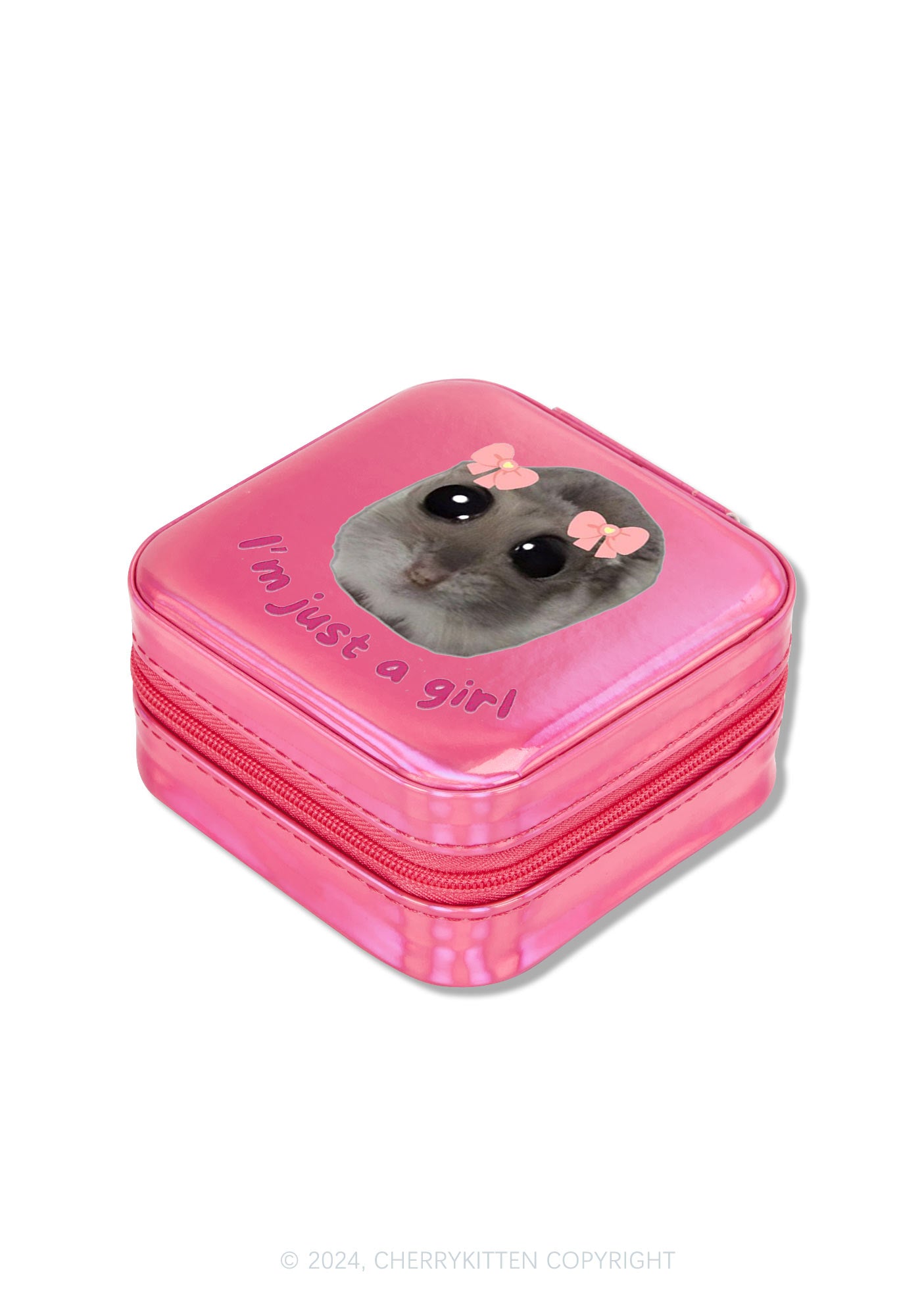 I'm Just A Girl Y2K Portable Jewelry Box Cherrykitten