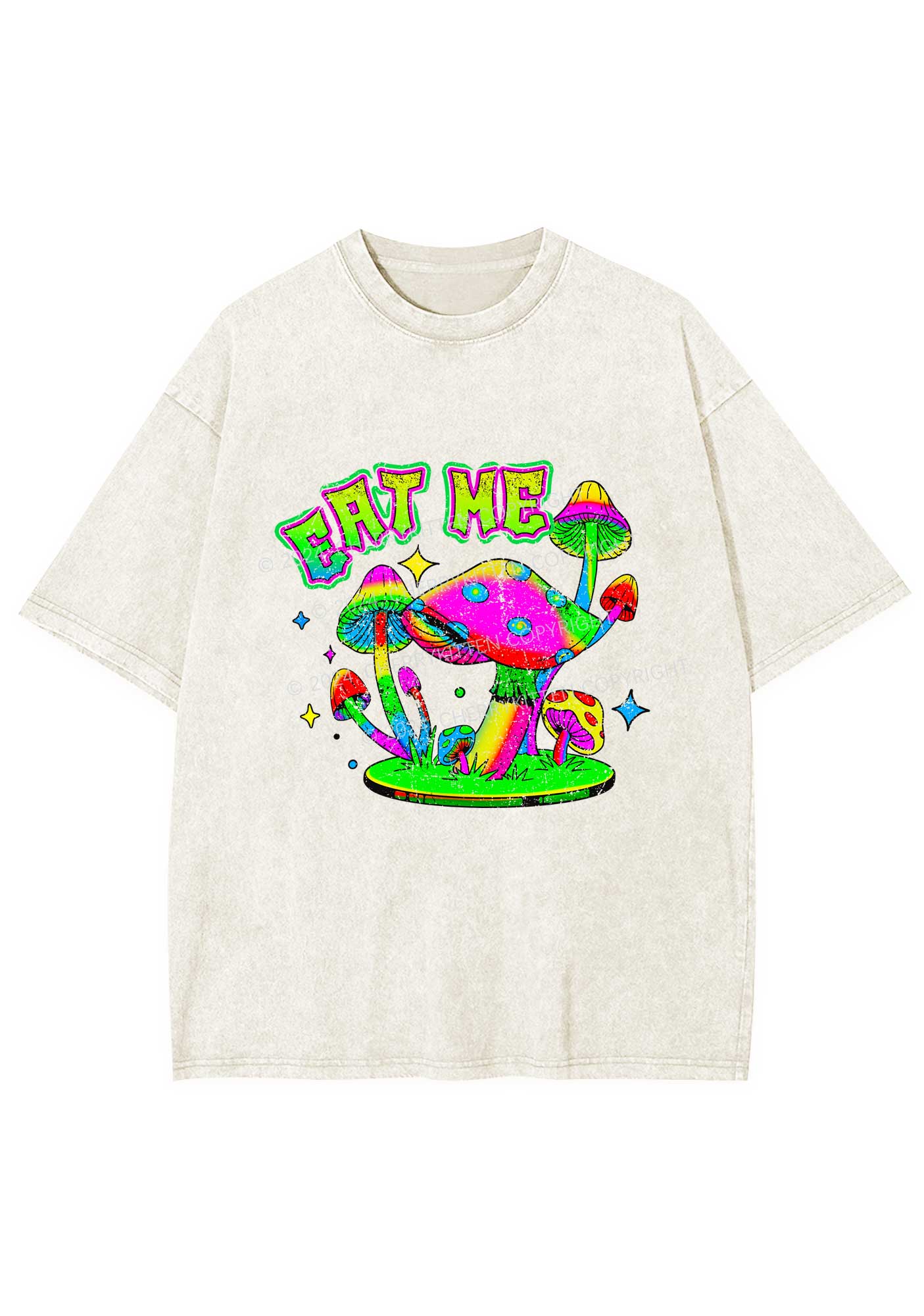 Eat Me Mushroom Y2K Washed Tee Cherrykitten