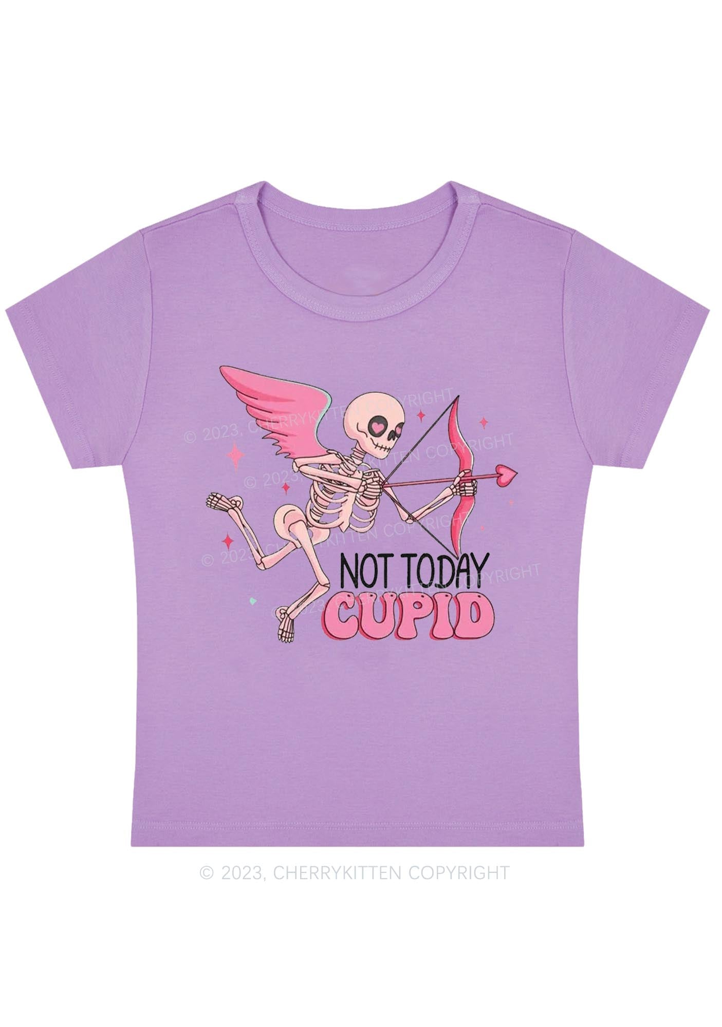 Not Today Cupid Halloween Baby Tee Cherrykitten