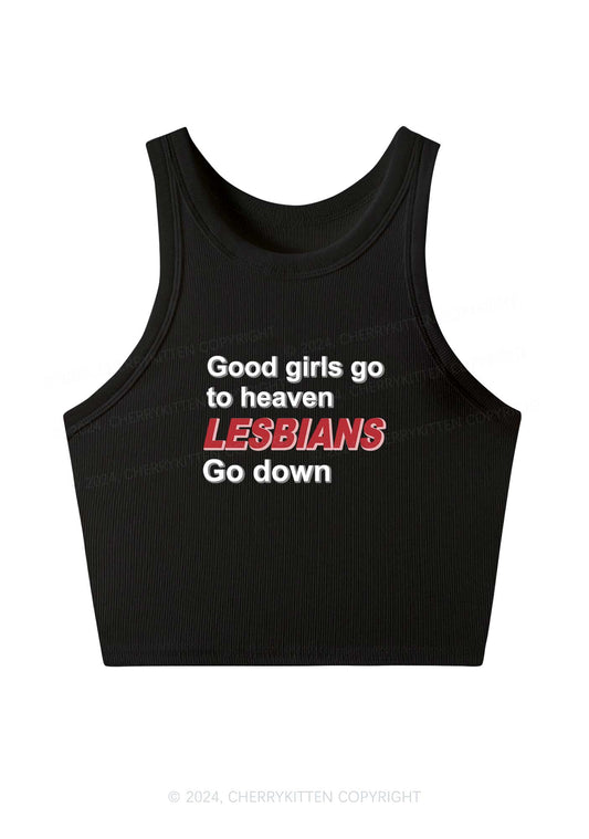 Good Girls Go To Heaven Y2K Crop Tank Top Cherrykitten