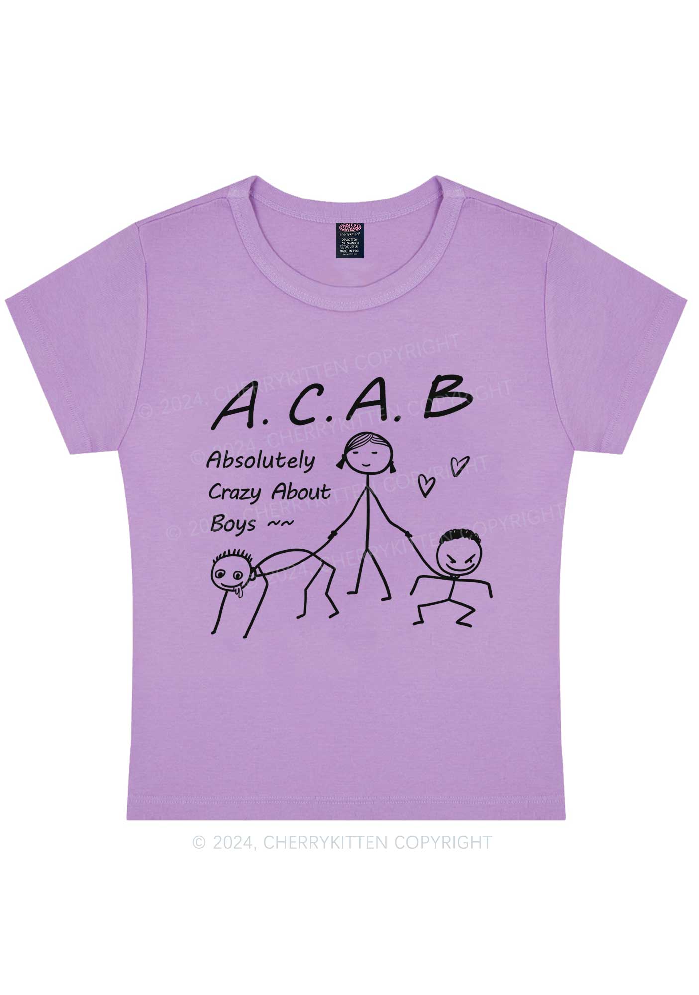 Crazy Boys Y2K Baby Tee Cherrykitten