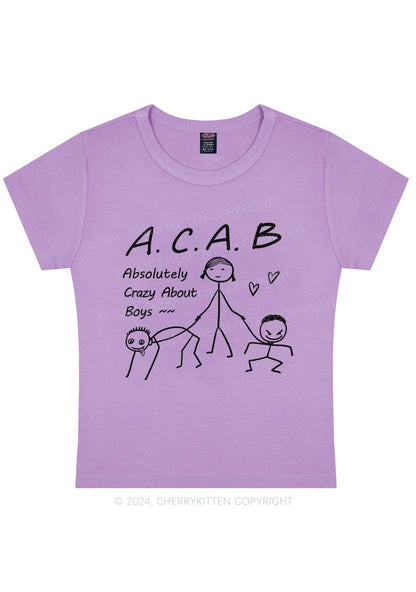 Crazy Boys Y2K Baby Tee Cherrykitten