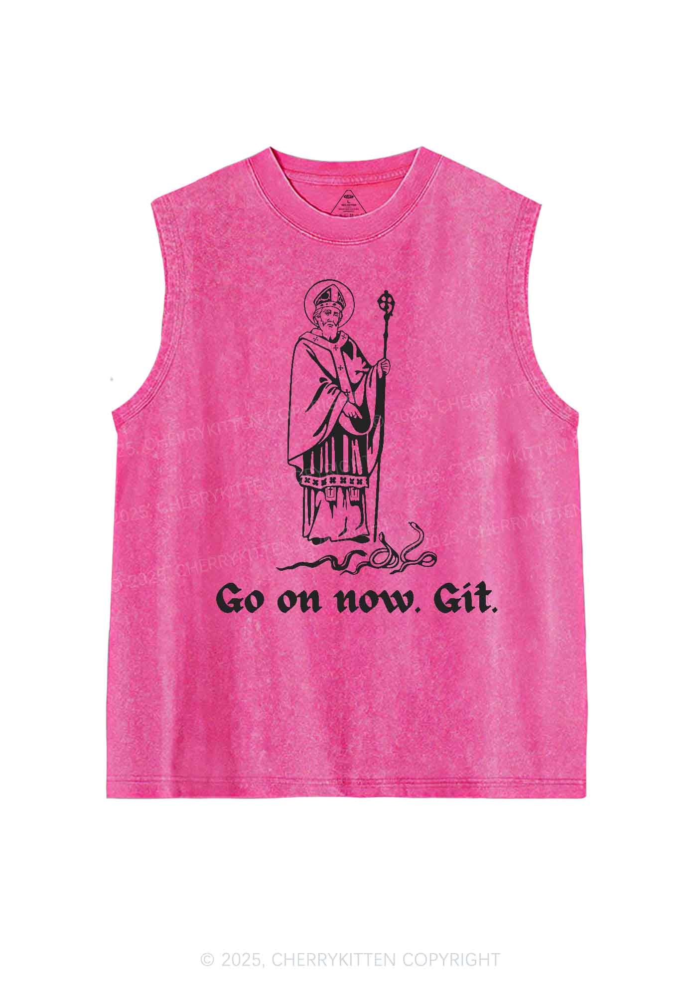 Go On Now Git St St Patricks Y2K Washed Tank Cherrykitten