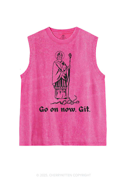 Go On Now Git St St Patricks Y2K Washed Tank Cherrykitten