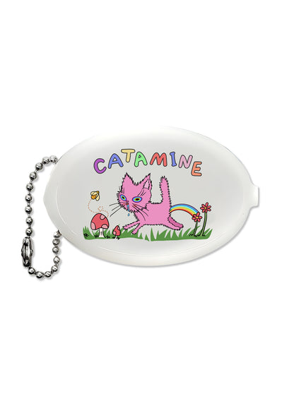 Catamine Y2K Oval Mini Coin Pouch Cherrykitten