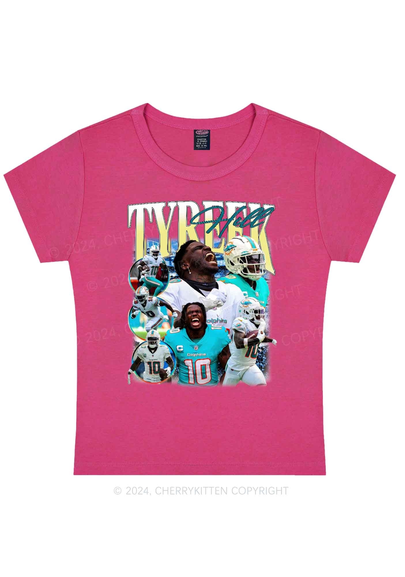 Yellow Hill Y2K Super Bowl Baby Tee Cherrykitten