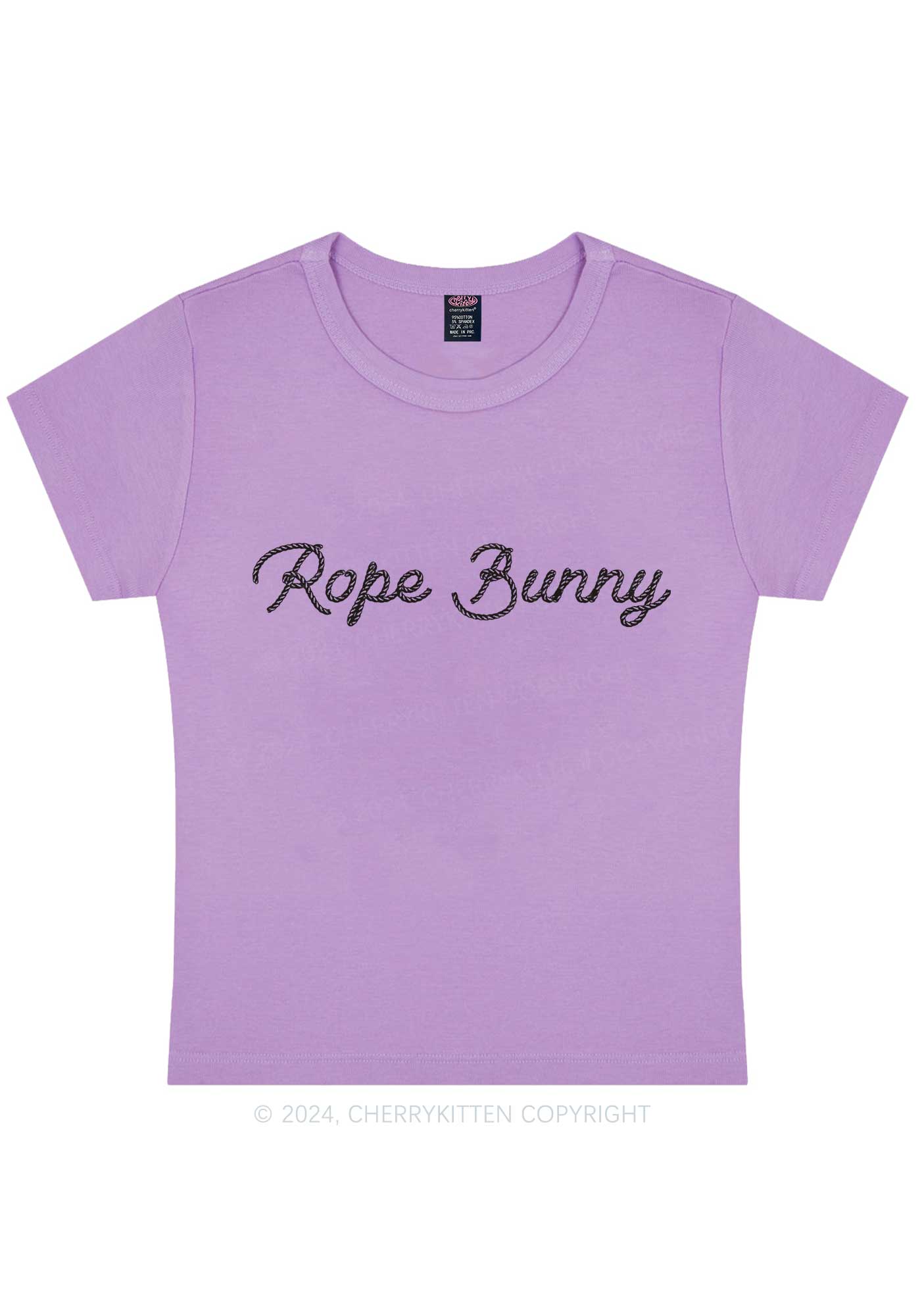 Rope Bunny Y2K Baby Tee Cherrykitten