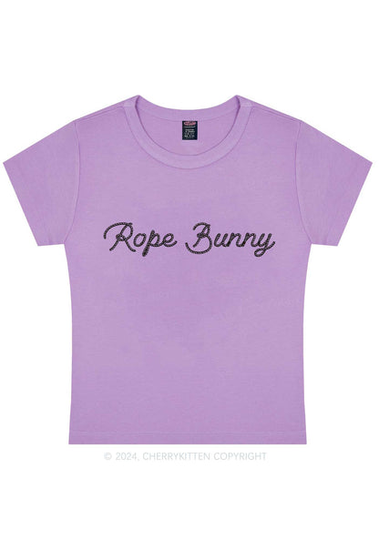 Rope Bunny Y2K Baby Tee Cherrykitten