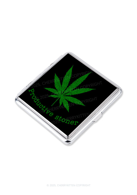 Productive Stoner Y2K Cigarette Case Cherrykitten