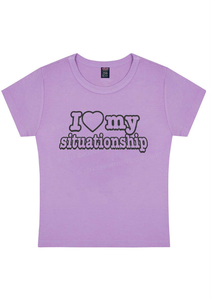 Curvy I Love My Situationship Y2K Baby Tee Cherrykitten