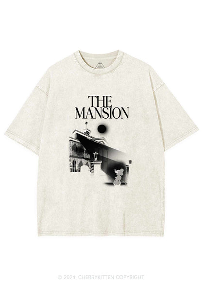 Halloween The Mansion Y2K Washed Tee Cherrykitten